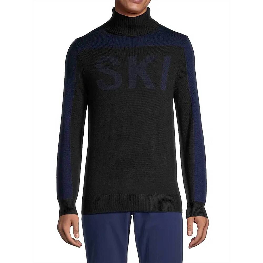 NEW PERFECT MOMENT 3d ski turtleneck sweater in navy